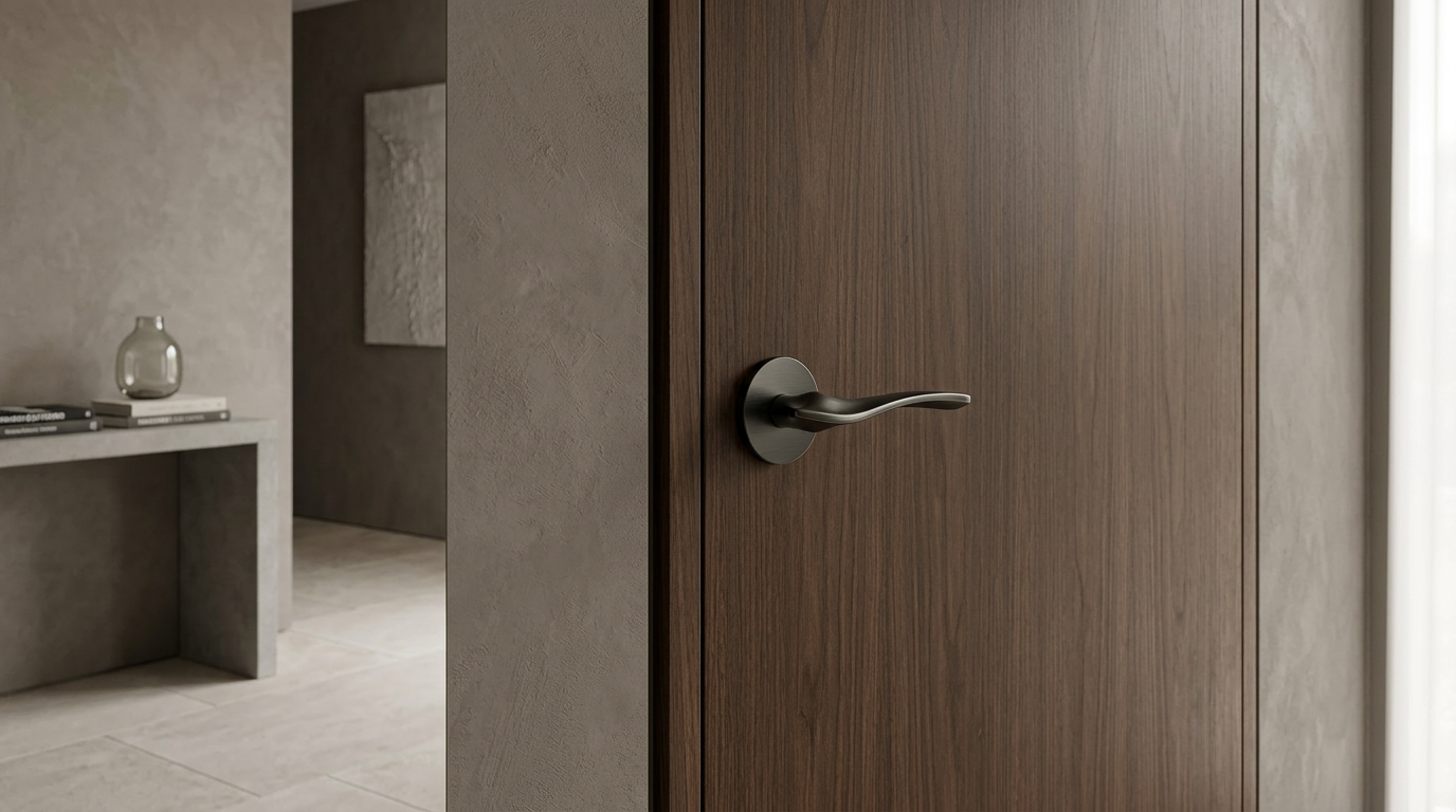 luxury door hardware, brass door handles, minimal door handles, contemporary door levers